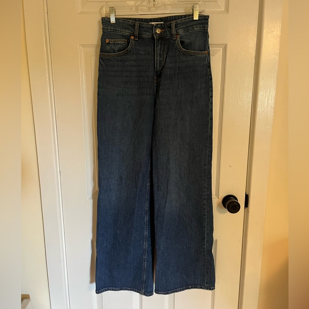 H&M Wide Leg, High Waisted Jeans